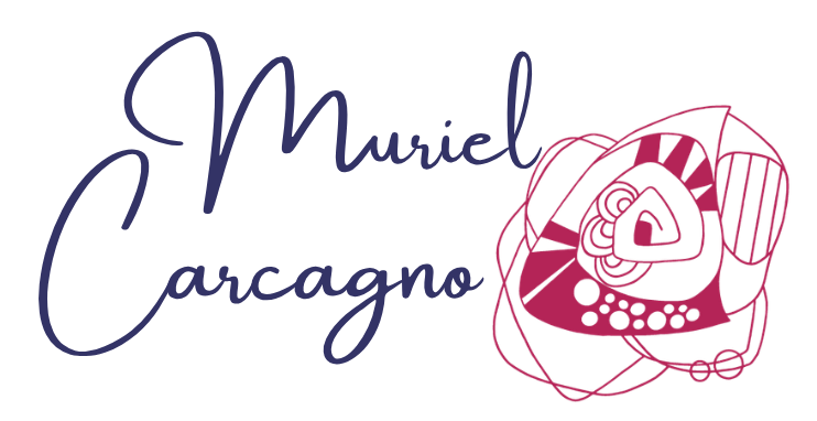 Logo de Muriel Carcagno, artiste graveuse sur métal, émailleuse d'art et créatrice d'œuvres contemporaines en cuivre au Pays Basque.